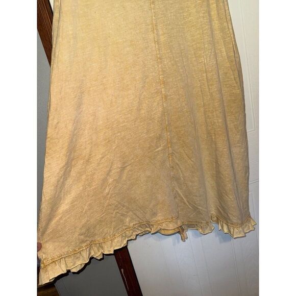 NWT Easel Yellow Ruffle Asymetrical Oversized Dress  Size Small - Picture 5 of 13